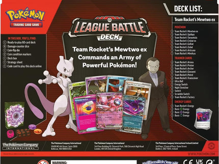 P-EN Team Rockets Mewtwo ex League Battle Deck