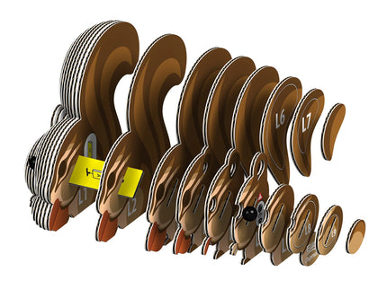 Eugy - 3D Bastelset Streifenhörnchen