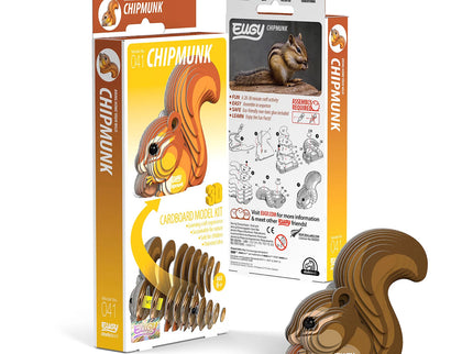 Eugy - 3D Bastelset Streifenhörnchen