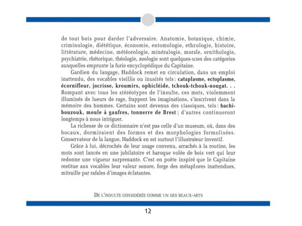 Tim und Struppi - L'Intégrale des jurons du Capitaine Haddock: Le Haddock illustré - livre d'occasion