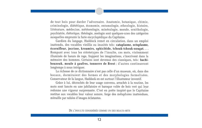 Tim und Struppi - L'Intégrale des jurons du Capitaine Haddock: Le Haddock illustré - livre d'occasion