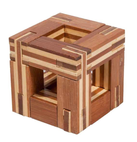 IQ-Test Bambus-Knobelspiel – Magic Frame, Schwierigkeitsgrad 3 - 3D Puzzle