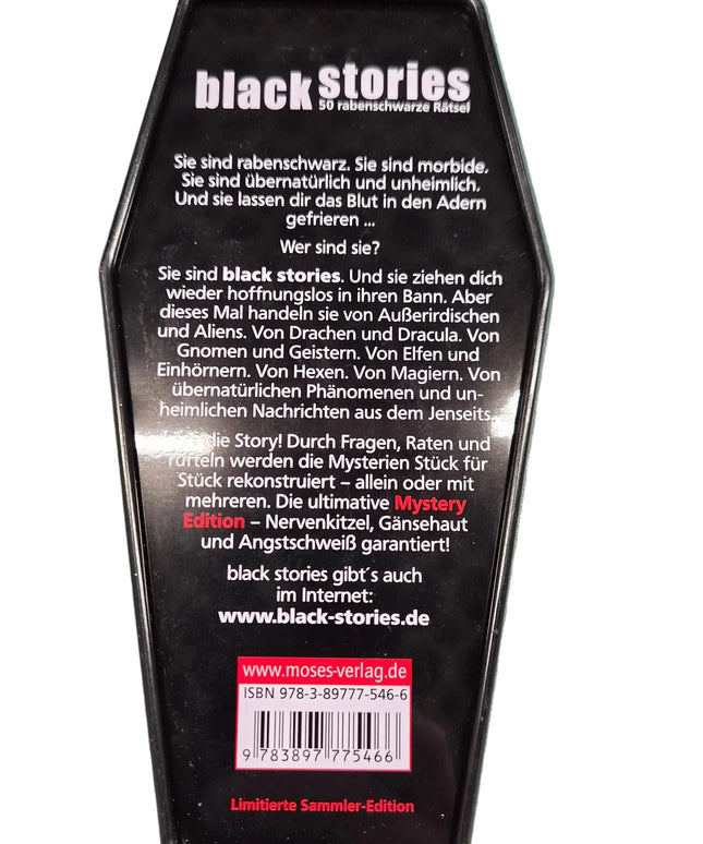 Black Stories Mystery Edition Limited - 50 rabenschwarze Rätsel
