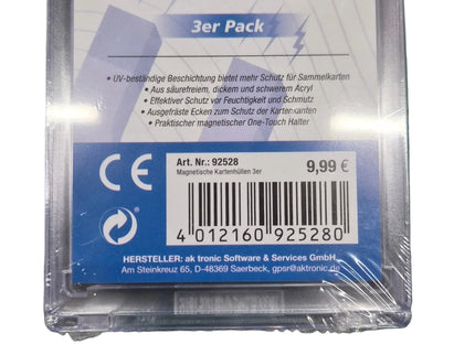 AK trade - Magnetische Kartenhüllen 3er Pack