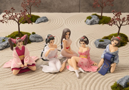 Seltenes Millennium DGP Tenzen Geisha Komplettset 5 Figuren Japan Gashapon Sammler RAR