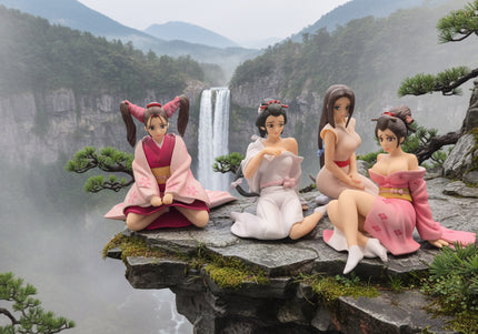 Seltenes Millennium DGP Tenzen Geisha Komplettset 5 Figuren Japan Gashapon Sammler RAR