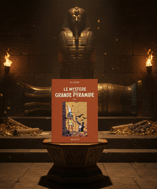 Blake et Mortimer – Le Mystère de la Grande Pyramide | Tirage de Tête / Tirage de Luxe 1987 – Diptychon complet  – Édition numérotée de collection
