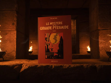 Blake et Mortimer – Le Mystère de la Grande Pyramide | Tirage de Tête / Tirage de Luxe 1987 – Diptychon complet  – Édition numérotée de collection