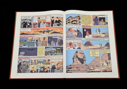 Blake et Mortimer – Le Mystère de la Grande Pyramide | Tirage de Tête / Tirage de Luxe 1987 – Diptychon complet  – Édition numérotée de collection