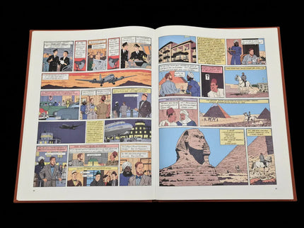 Blake et Mortimer – Le Mystère de la Grande Pyramide | Tirage de Tête / Tirage de Luxe 1987 – Diptychon complet  – Édition numérotée de collection