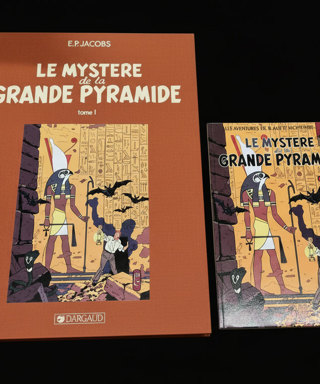Blake et Mortimer – Le Mystère de la Grande Pyramide | Tirage de Tête / Tirage de Luxe 1987 – Diptychon complet  – Édition numérotée de collection