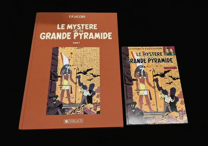 Blake et Mortimer – Le Mystère de la Grande Pyramide | Tirage de Tête / Tirage de Luxe 1987 – Diptychon complet  – Édition numérotée de collection