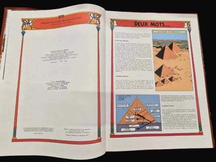 Blake et Mortimer – Le Mystère de la Grande Pyramide | Tirage de Tête / Tirage de Luxe 1987 – Diptychon complet  – Édition numérotée de collection