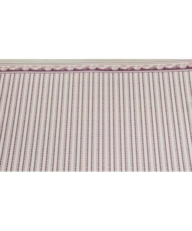 Puppenhaus-Tapete „Crest Burgundy on Beige“ – Euro Minis | Heraldik-inspiriertes Design