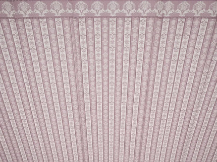 Puppenhaus-Tapete „Royal Burgundy on Ivory“ – Euro Minis | Klassisch-elegantes Ornamentdesign