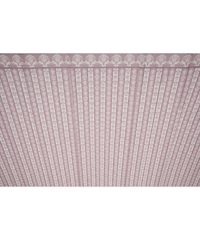 Puppenhaus-Tapete „Royal Burgundy on Ivory“ – Euro Minis | Klassisch-elegantes Ornamentdesign