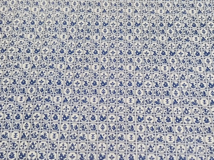 Puppenhaus-Tapete „Blue Dutch Tile“ – Jacksons Miniatures
