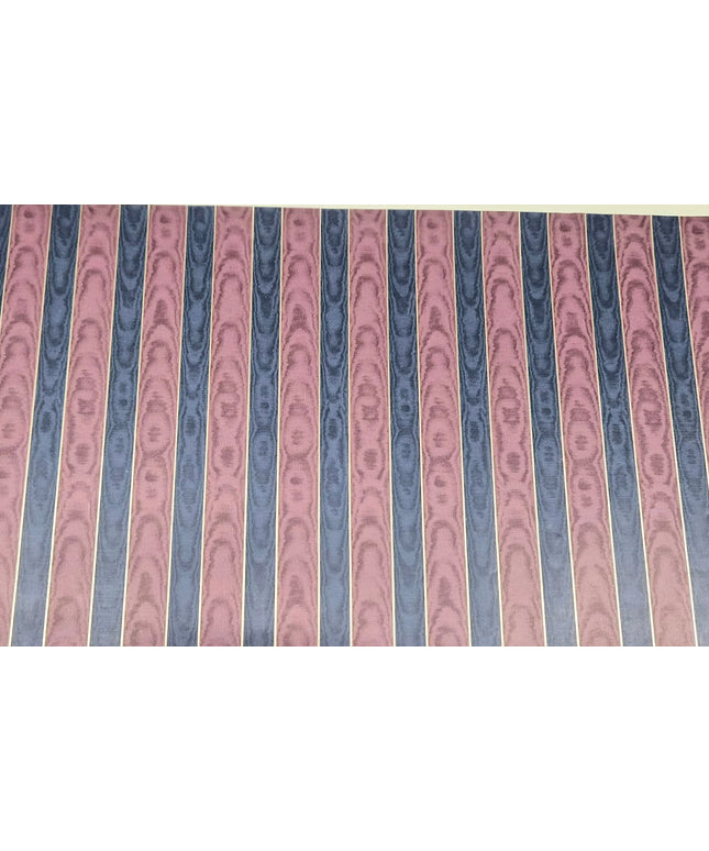 Puppenhaus-Tapete Moiré Stripe Wine