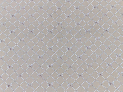 Puppenhaus-Tapete Butterflytie, Brown on Tan