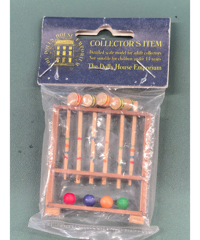 Croquet Set 1:12  – Puppenhaus  Zubehör