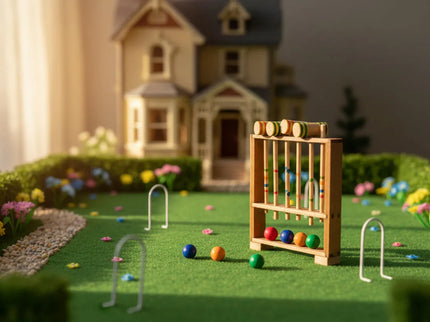 Croquet Set 1:12  – Puppenhaus  Zubehör