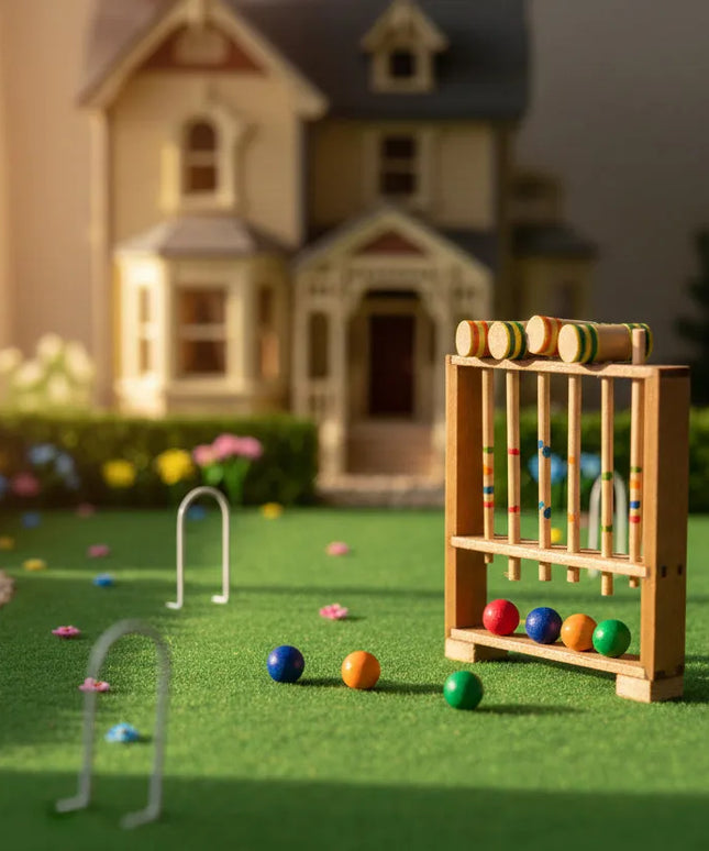 Croquet Set 1:12  – Puppenhaus  Zubehör