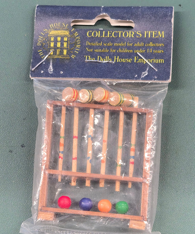 Croquet Set 1:12  – Puppenhaus  Zubehör