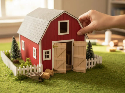 Holz Tor für Scheune 1:12  Puppenhaus  Zubehör