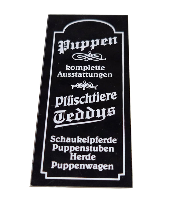 Diverse Geschäftsschilder für Puppenhaus 1:12