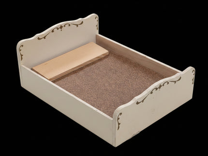 Doppelbett Rahmen 1:12  Puppenhaus  Zubehör