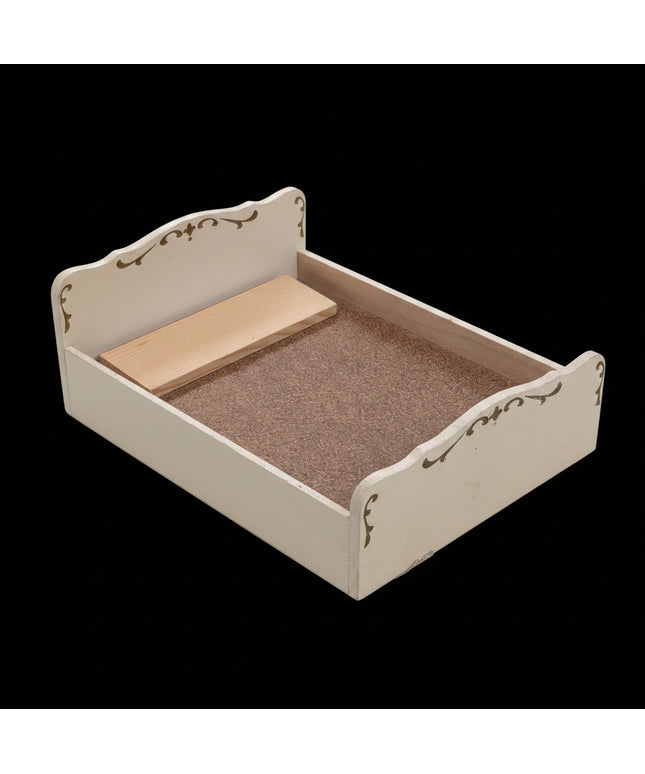 Doppelbett Rahmen 1:12  Puppenhaus  Zubehör