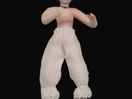 Miniaturpuppe "Die Dame" aus Porzellan für Puppenstube, 1:12