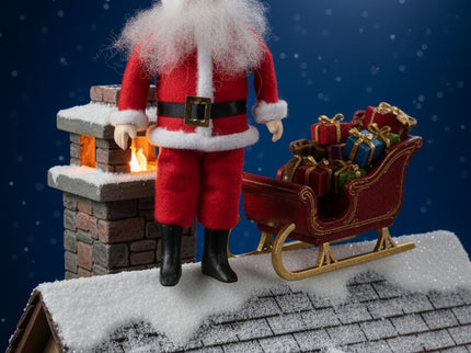 Weihnachtsmann für Puppenhaus 1:12