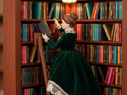 Bücher für Bibliothek Puppenhaus Zubehör 1:12