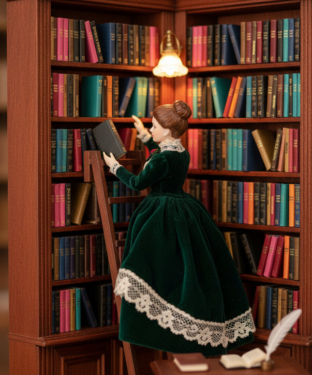 Bücher für Bibliothek Puppenhaus Zubehör 1:12