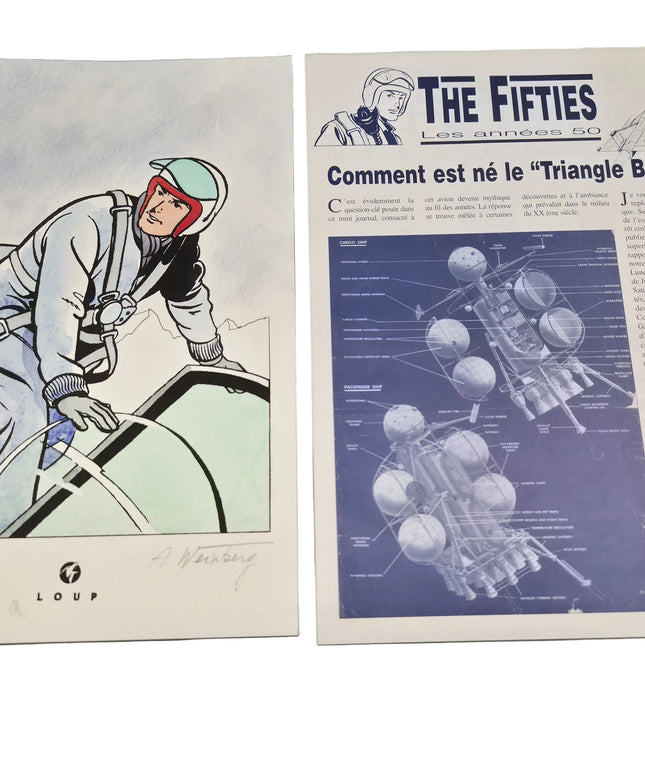 Dan Cooper "Le Triangle Bleu" Album Anniversaire Tirage 59/300 ex