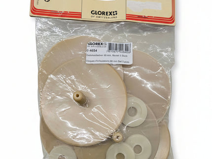 Glorex Teddybär Gelenkscheiben 90 mm – 5er Pack