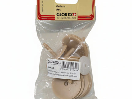 Glorex Teddybär Gelenkscheiben 45mm – 5er Pack