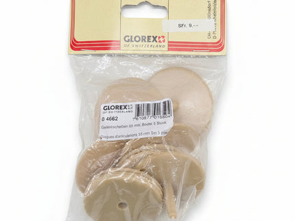 Glorex Teddybär Gelenkscheiben 55mm – 5er Pack