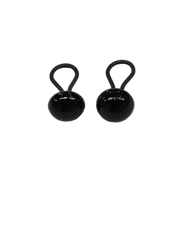 Teddybär Glasaugen Paar 3mm Schwarz