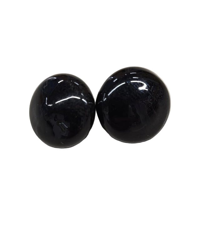Teddybär Glasaugen Paar 12mm Schwarz