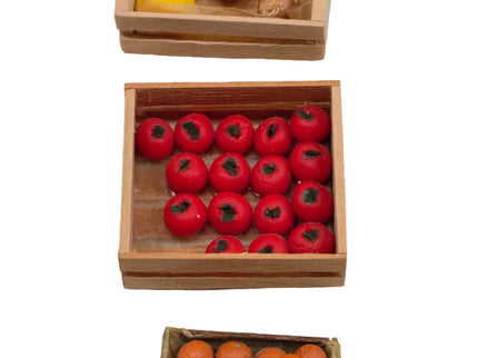 Obst und Gemüsekisten 1:12  Puppenhaus  Zubehör