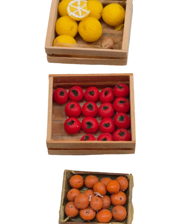 Obst und Gemüsekisten 1:12  Puppenhaus  Zubehör