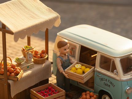 Obst und Gemüsekisten 1:12  Puppenhaus  Zubehör