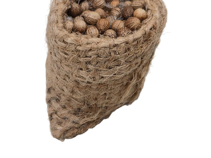 Nüsse im Jute Korb 1:12 – für das Puppenhaus