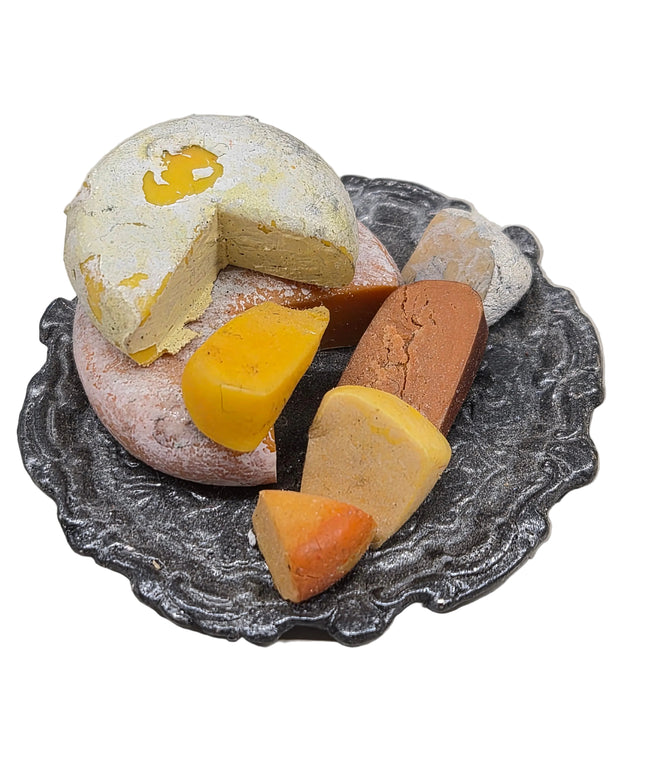 Assortierte Käseplatte 1:12 Puppenhaus  Zubehör