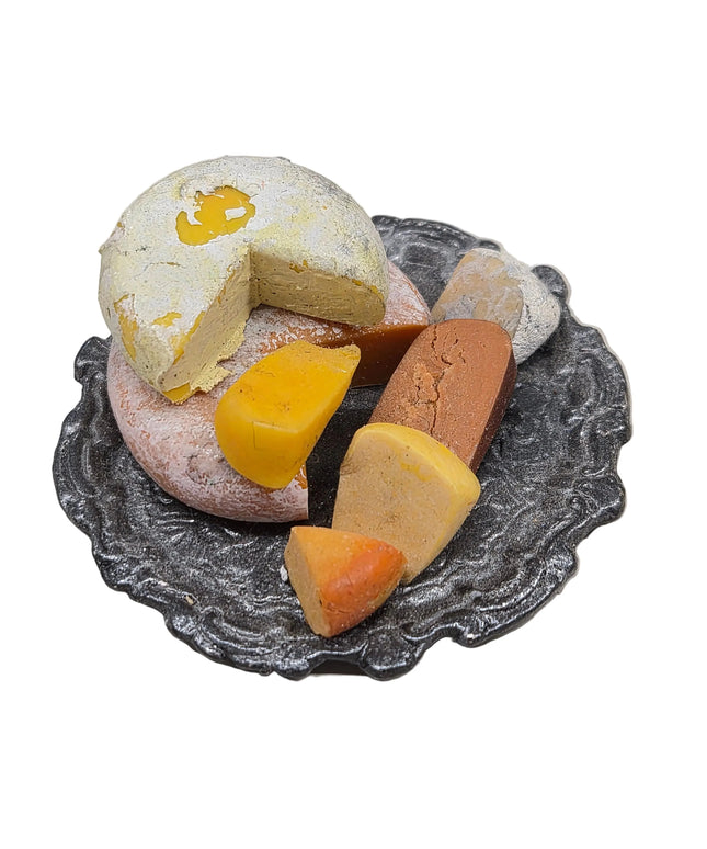 Assortierte Käseplatte 1:12 Puppenhaus  Zubehör