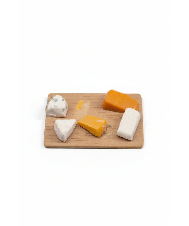 Assortierte Käseplatte 1:12 Puppenhaus  Zubehör