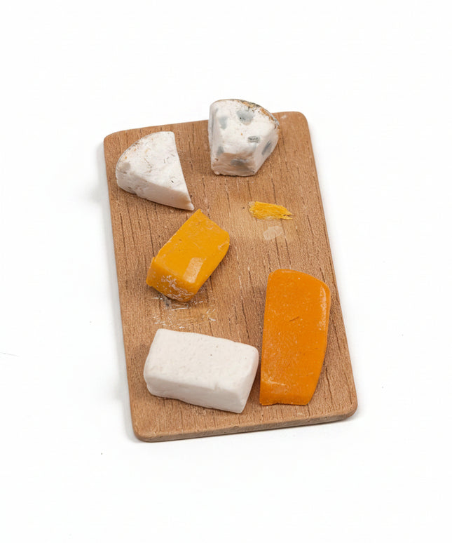 Assortierte Käseplatte 1:12 Puppenhaus  Zubehör