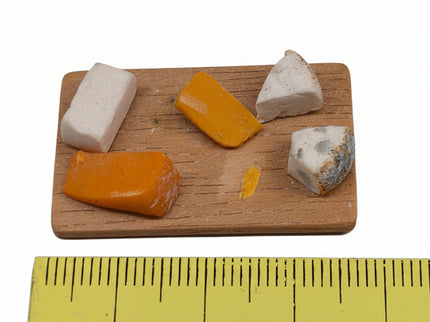 Assortierte Käseplatte 1:12 Puppenhaus  Zubehör